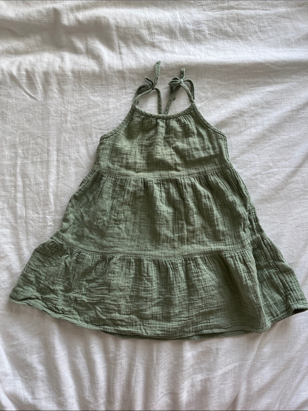 Cat & Jack Sage Green Sundress (Size 3-4)